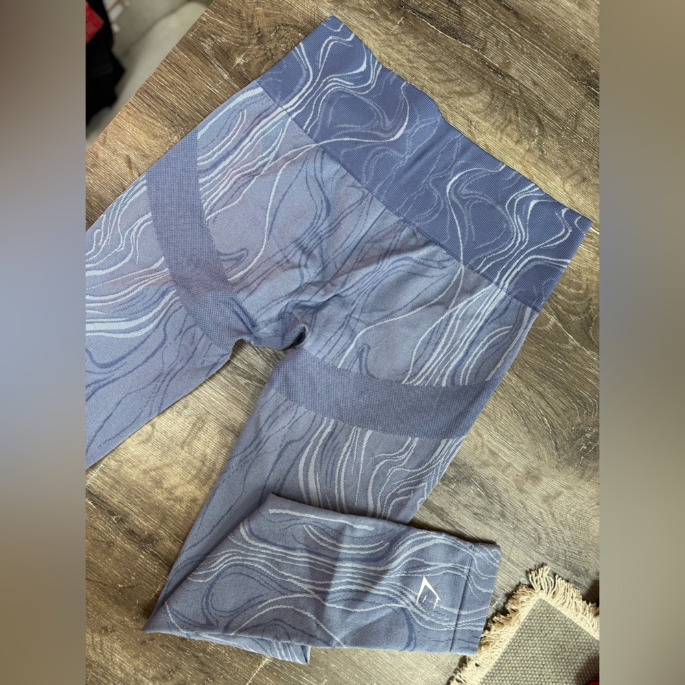 Gymshark Vital Seamless Leggings – Blue Marble Print